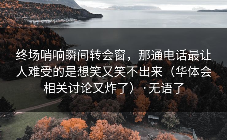 终场哨响瞬间转会窗，那通电话最让人难受的是想笑又笑不出来（华体会相关讨论又炸了）·无语了